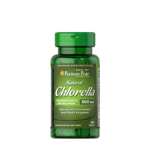 Puritan's Pride Chlorella 500 mg tabletta - Gazdag klorofill tartalom (120 Tabletta)