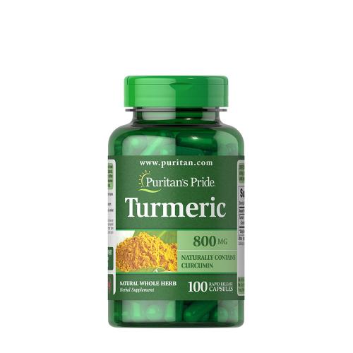 Puritan's Pride Kurkuma Kivonat kapszula - Turmeric 800 mg (100 Kapszula)