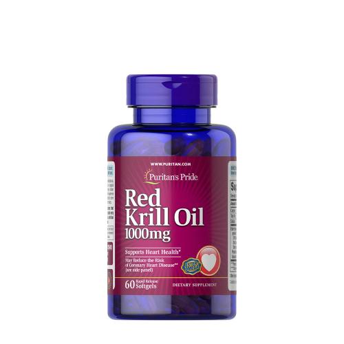 Puritan's Pride Krill Olaj 1000 mg - Magas Minőségű Omega-3 Zsírsav (60 Lágykapszula)