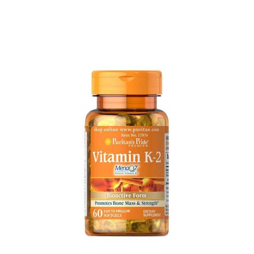 Puritan's Pride K-vitamin lágykapszula - Vitamin K-2 (MenaQ7) 50 mcg (60 Lágykapszula)