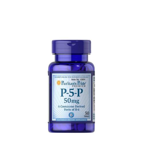 Puritan's Pride P-5-P 50 mg - Aktív B-6 Formula (50 Tabletta)