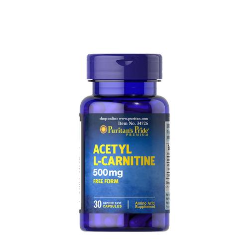 Puritan's Pride Acetil-L-Karnitin 500 mg (30 Kapszula)