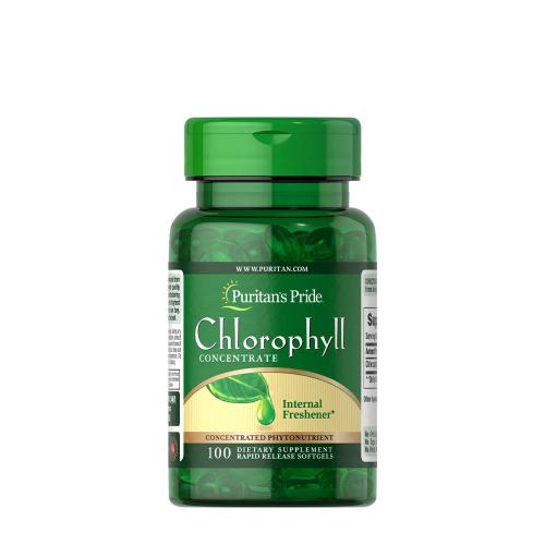 Puritan's Pride Klorofill 50 mg Koncentrátum - Chlorophyll Concentrate (100 Lágykapszula)