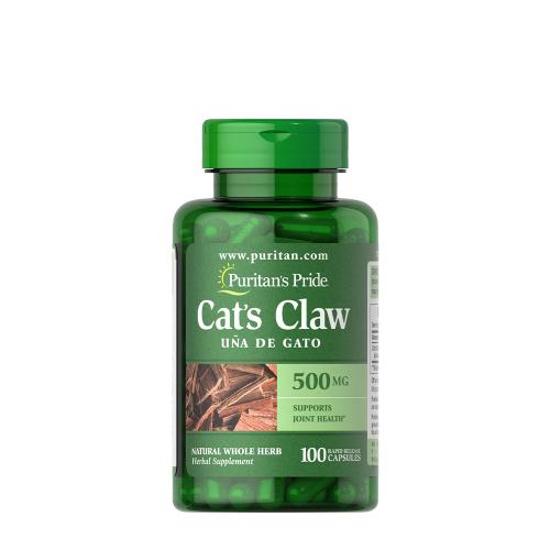 Puritan's Pride Macskakarom (Cat's Claw) 500 mg kapszula - Immunrendszer Támogató Gyógynövény (100 Kapszula)