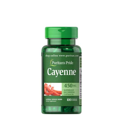 Puritan's Pride Természetes Kapszaicin (Cayenne) 450 mg (100 Kapszula)