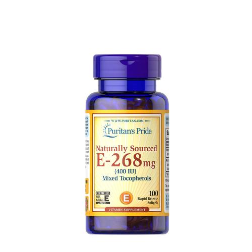 Puritan's Pride E-vitamin 400 NE (kevert természetes tokoferolok) (100 Lágykapszula)