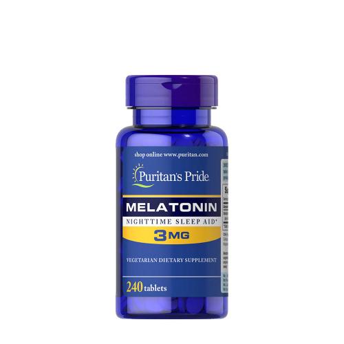 Puritan's Pride Melatonin 3 mg - Alvás Támogató Vitamin (240 Tabletta)