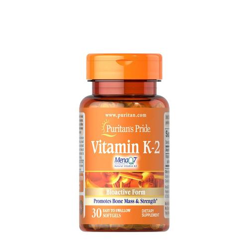 Puritan's Pride K-vitamin lágykapszula - Vitamin K-2 (MenaQ7) 50 mcg (30 Lágykapszula)