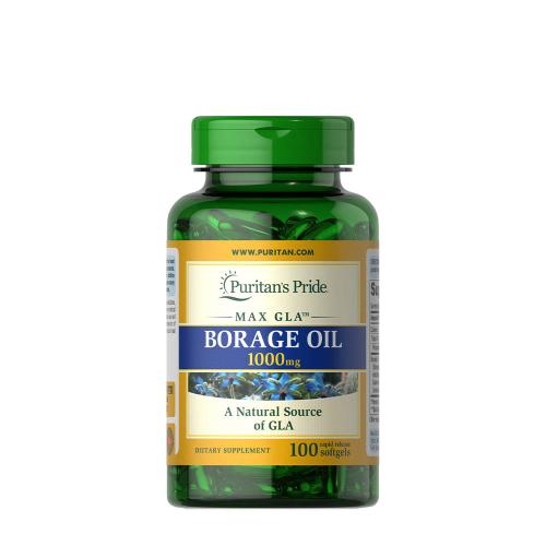Puritan's Pride Borágóolaj 1000 mg - Borage Oil  (100 Lágykapszula)