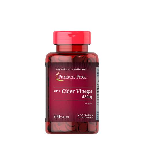 Puritan's Pride Almaecet 480 mg tabletta - Apple Cider Vinegar (200 Tabletta)