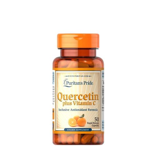 Puritan's Pride Quercetin plus Vitamin C 500 mg/1,400 mg - Kvercetin C-vitaminnal (50 Kapszula)