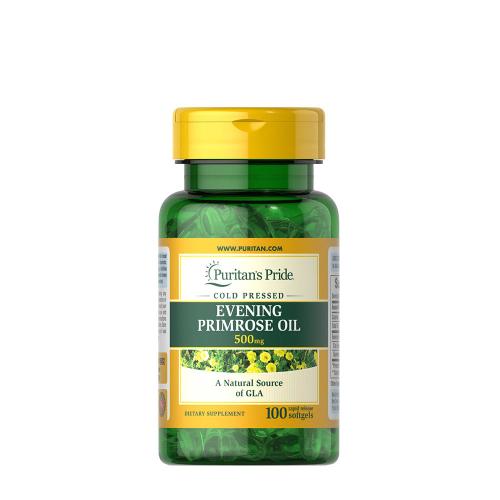 Puritan's Pride Ligetszépe Olaj 500 mg GLA-val - Evening Primrose Oil with GLA (100 Lágykapszula)