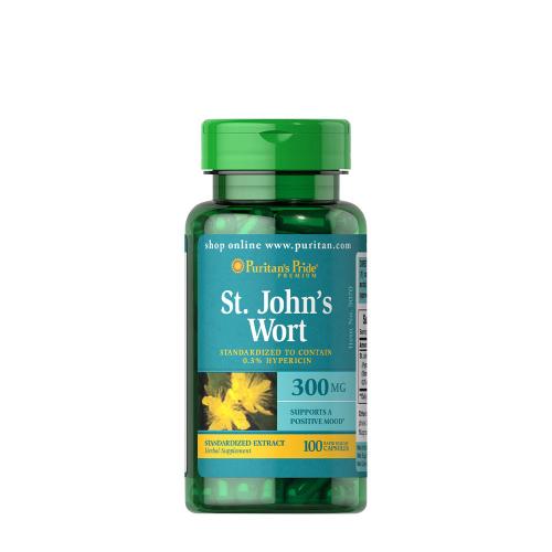 Puritan's Pride St. John's Wort Standardized - Közönséges Orbáncfű 300 mg (100 Kapszula)