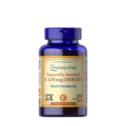 E-vitamin 1000 NE (Vegyes tokoferolokkal) - Vitamin E-1000 IU Mixed Tocopherols Natural (100 Lágykapszula)