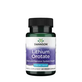   Swanson Hangulatjavító kapszula - Lithium Orotate (60 Veg Kapszula)