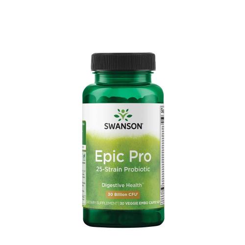 Swanson Epic Pro 25-Strain Probiotikum 30 BILLION CFU (30 Veg Kapszula)
