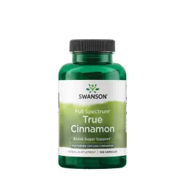   Swanson Full Spectrum True Cinnamon - Teljes Spektrumú Valódi Fahéj (120 Kapszula)