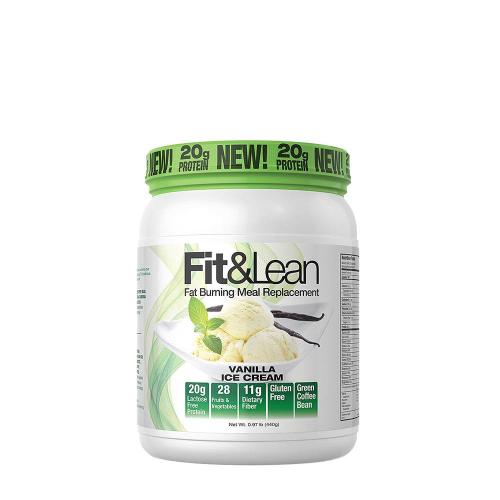 Fit & Lean Meal Replacement - Étkezéshelyettesítő és Zsírégető Formula (453 g, Vanília)