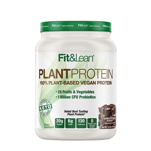 Fit & Lean Plant Protein - Növényi, Vegán Fehérje (566 g, Csokoládés Fudge)