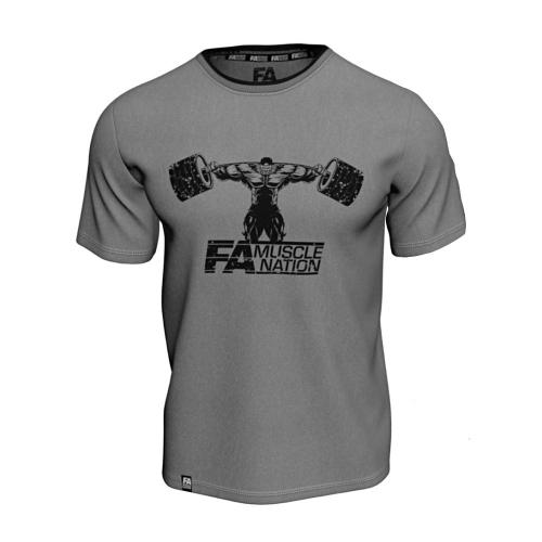 FA - Fitness Authority Edzős Póló (Méret: S) - T-Shirt Double Neck (S, Szürke)