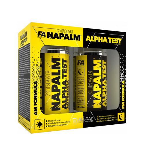 FA - Fitness Authority NAPALM Alpha Test (AM PM Formula) 240 tabs (2x120 tabs) (240 Tabletta)