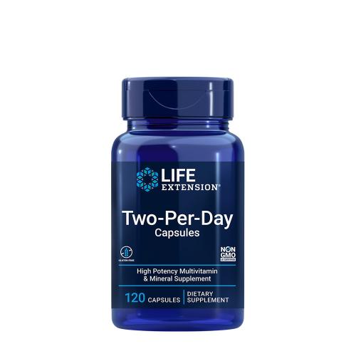 Life Extension Two-Per-Day Multivitamin és Ásványi Anyag (120 Kapszula)