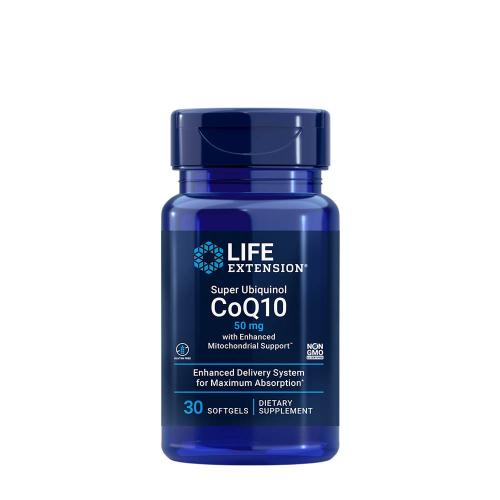Life Extension Super Ubiquinol CoQ10 50 mg kapszula (Fokozott Mitokondriális Támogatás) (30 Lágykapszula)