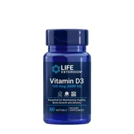   Life Extension D3-vitamin 125 mcg (5000 IU) (60 Lágykapszula)