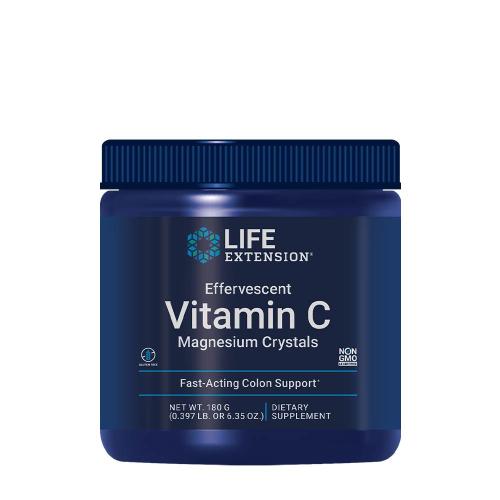 Life Extension Pezsgő C-vitamin és Magnézium Kristály por - Effervescent Vitamin C Magnesium Crystals (180 g)