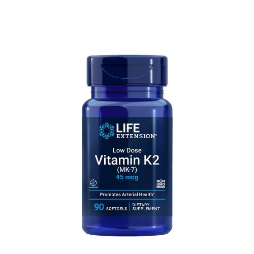 Life Extension Alacsony Dózisú K2-vitamin kapszula - Low Dose Vitamin K2 (90 Lágykapszula)
