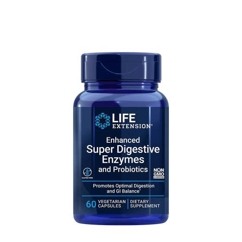 Life Extension Emésztőrendszeri Enzimek és Probiotikumok - Enhanced Super Digestive Enzymes and Probiotics (60 Veg Kapszula)