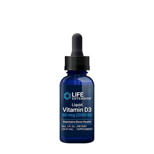 Life Extension Folyékony D3-vitamin (2000 NE) - Liquid Vitamin D3 (29 ml)