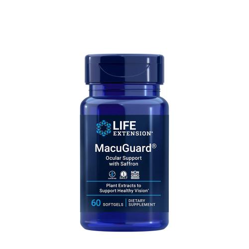 Life Extension MacuGuard® Ocular Support with Saffron - Szem Egészsége (60 Lágykapszula)