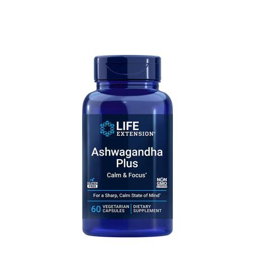 Life Extension Ashwagandha Plus Calm & Focus (60 Veg Kapszula)