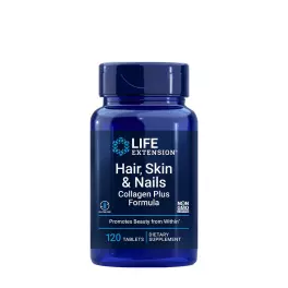   Life Extension Hair, Skin & Nails Collagen Plus Formula (120 Tabletta)