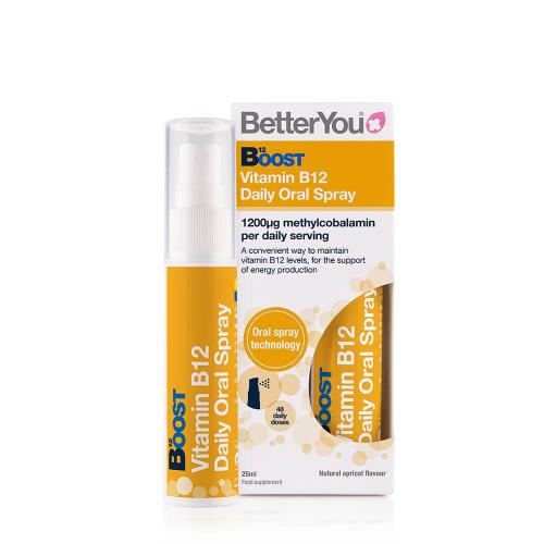 BetterYou B12-vitamin Szájspray (25 ml, Természetes Barack)