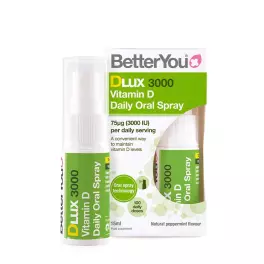   BetterYou Dlux D-vitamin 3000 NE Szájspray (15 ml, Természetes Borsmenta)