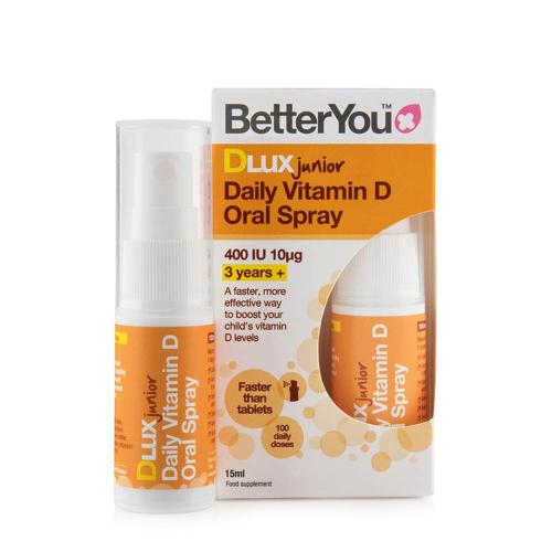 BetterYou Dlux D-vitamin 400 NE Szájspray Gyerekeknek  (15 ml)