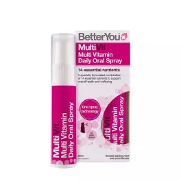   BetterYou Multivitamin Szájspray (25 ml, Természetes Fekete Ribizli és Szilva)