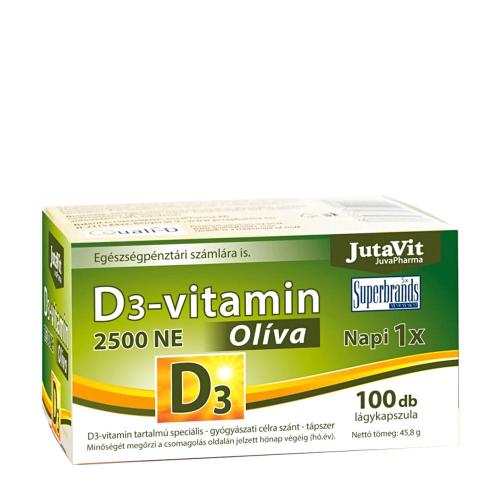 JutaVit D3-vitamin 2500 NE Olíva (100 Lágykapszula)