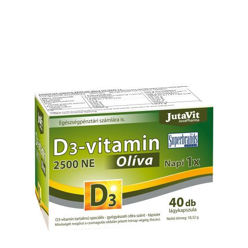 JutaVit D3-vitamin 2500 NE Olíva (40 Lágykapszula)