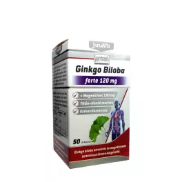   JutaVit Ginkgo Biloba 120 mg + Magnézium 150 mg (50 Kapszula)