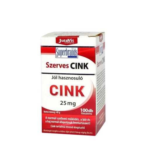 JutaVit Szerves Cink 25 mg (100 Tabletta)