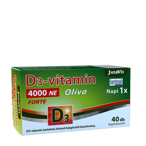 JutaVit D3-vitamin 4000 NE Olíva Forte (40 Lágykapszula)