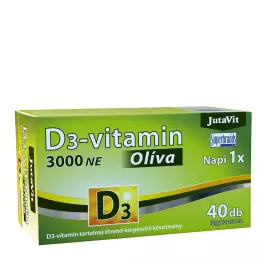 JutaVit D3-vitamin 3000 NE Olíva (40 Lágykapszula)