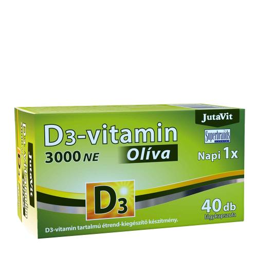 JutaVit D3-vitamin 3000 NE Olíva (40 Lágykapszula)