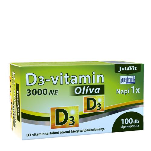 JutaVit D3-vitamin 3000 NE Olíva (100 Lágykapszula)