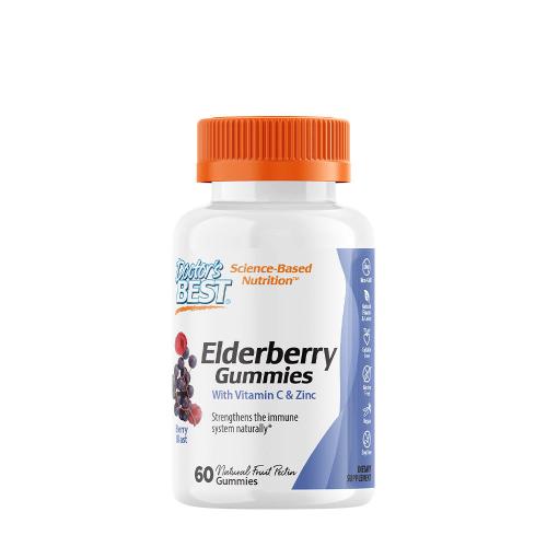 Doctor's Best Bodza Kivonat gumicukor - Elderberry Gummies (60 Gumicukor)