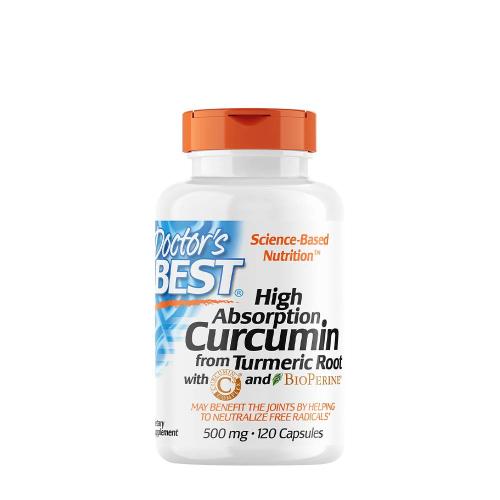 Doctor's Best Komplex Kurkumin C3 500 mg kapszula - Curcumin C3 Complex 500 mg (120 Kapszula)