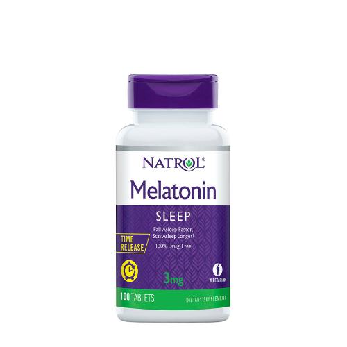 Natrol Nyújtott Felszívódású Melatonin 3 mg tabletta - Time Release (100 Tabletta)